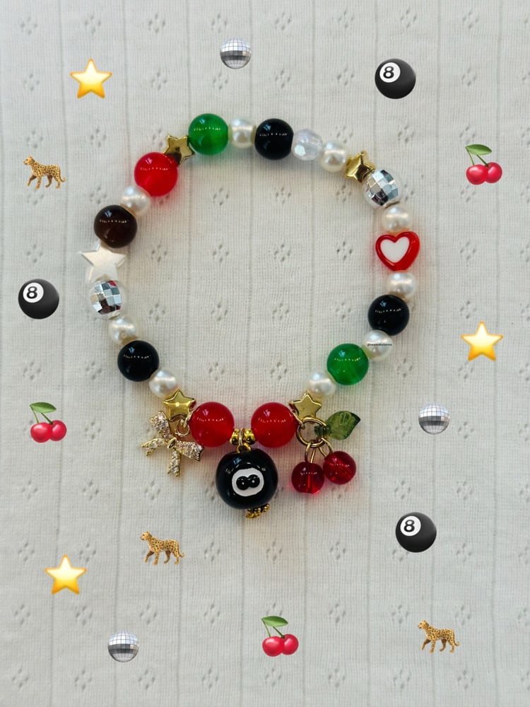 8Ball Bracelet 🎱🍒🪩⭐️