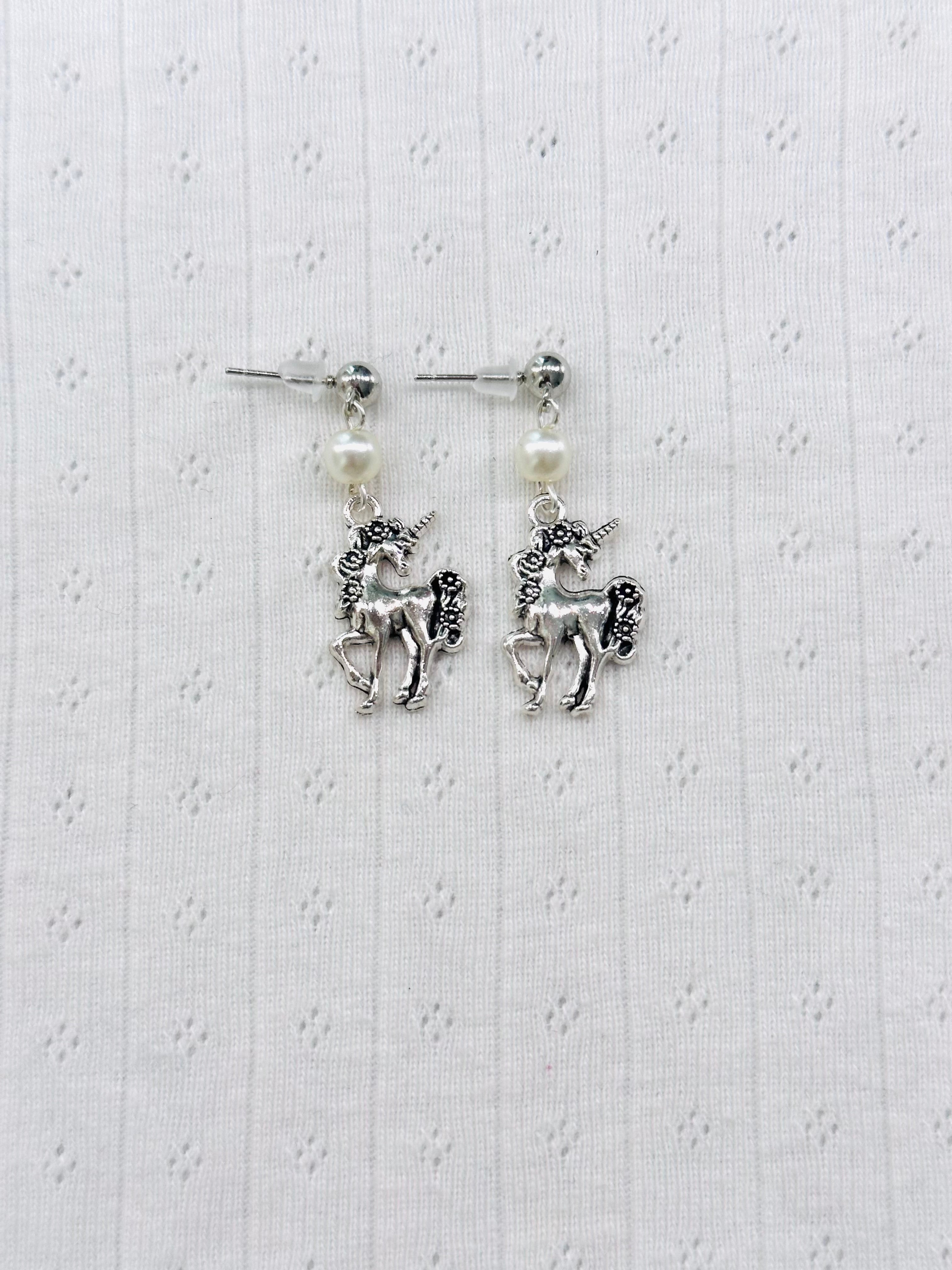 renaissance unicorn earrings