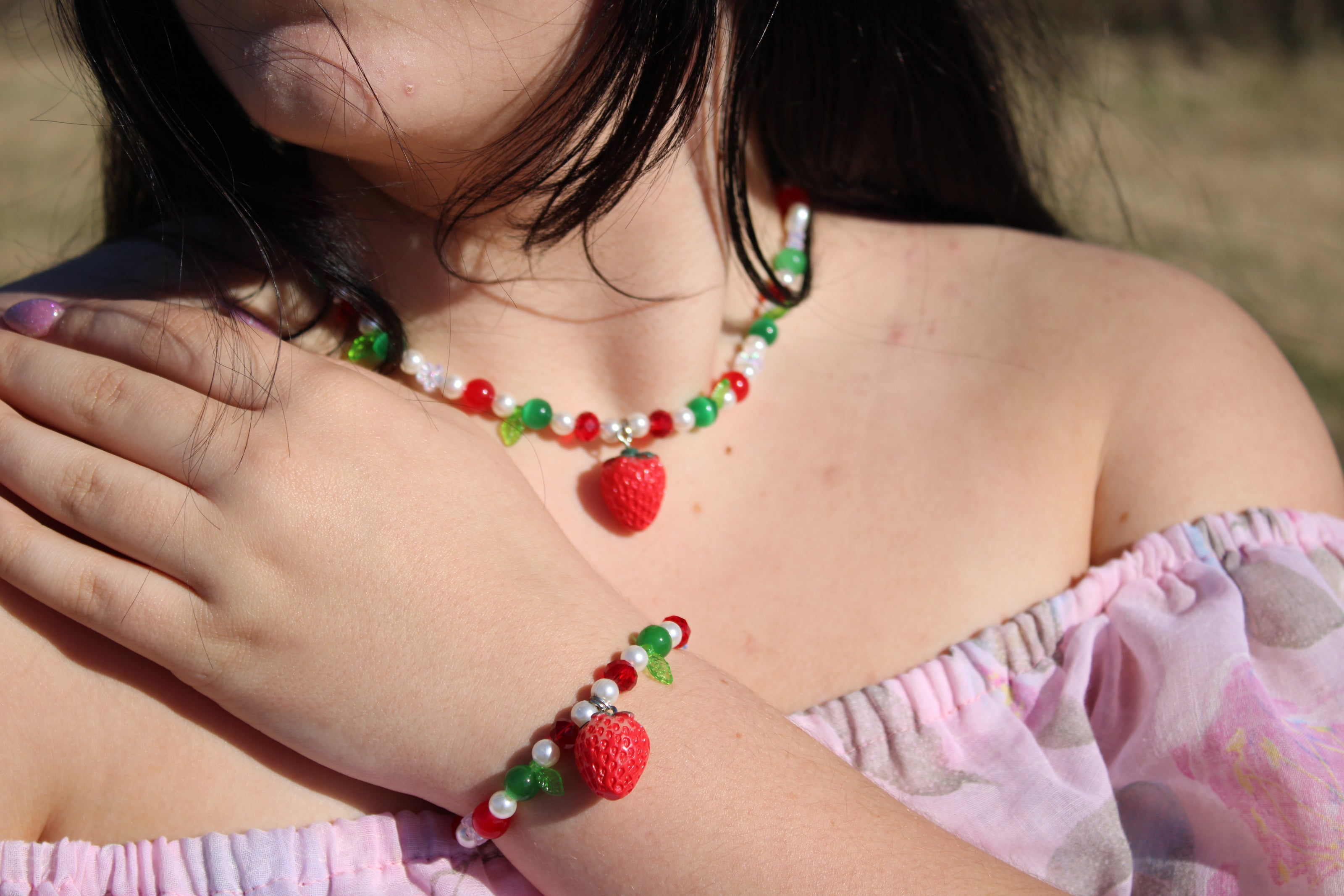 Strawberry Inspired Necklace