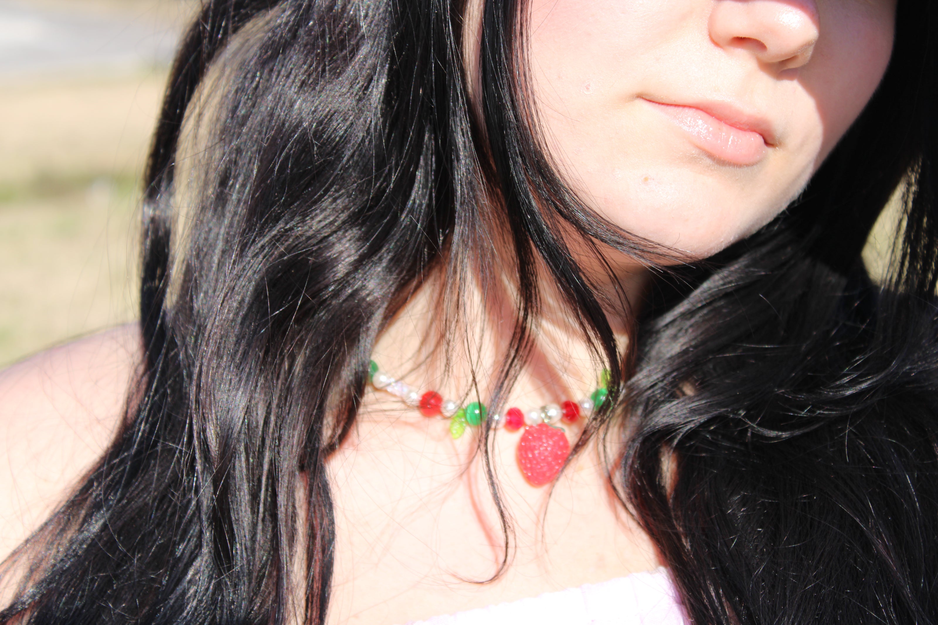 Strawberry Inspired Necklace
