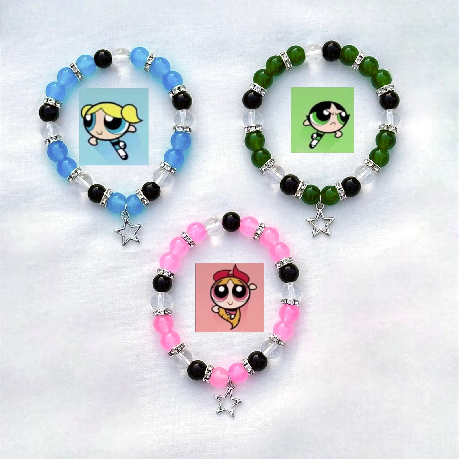 PowerPuff Girls Trio Bracelet Set