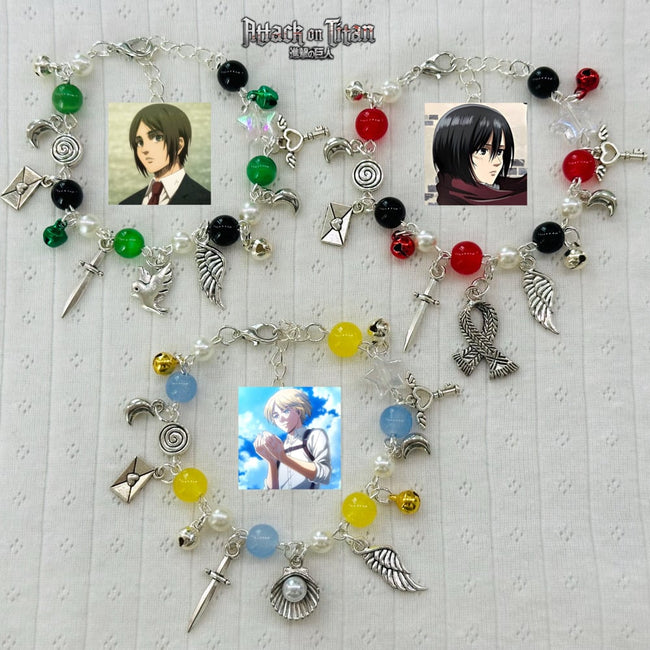 Attack On Titan Charm Bracelets