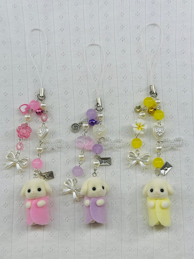 Baby Rabbit Calico Critter Keychains!