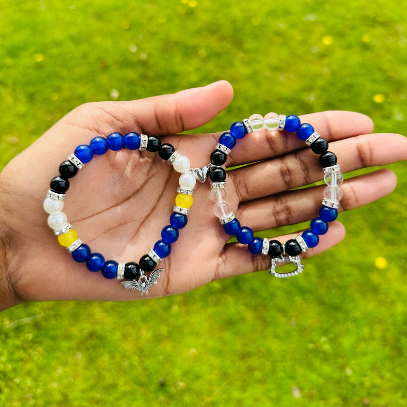 Batman and Catwoman Matching Bracelets