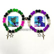 Beast Boy and Raven Matching Bracelets