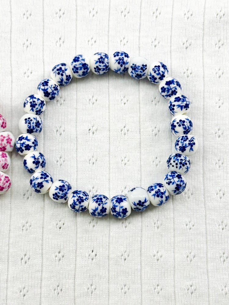 Floral Porcelain Bracelets