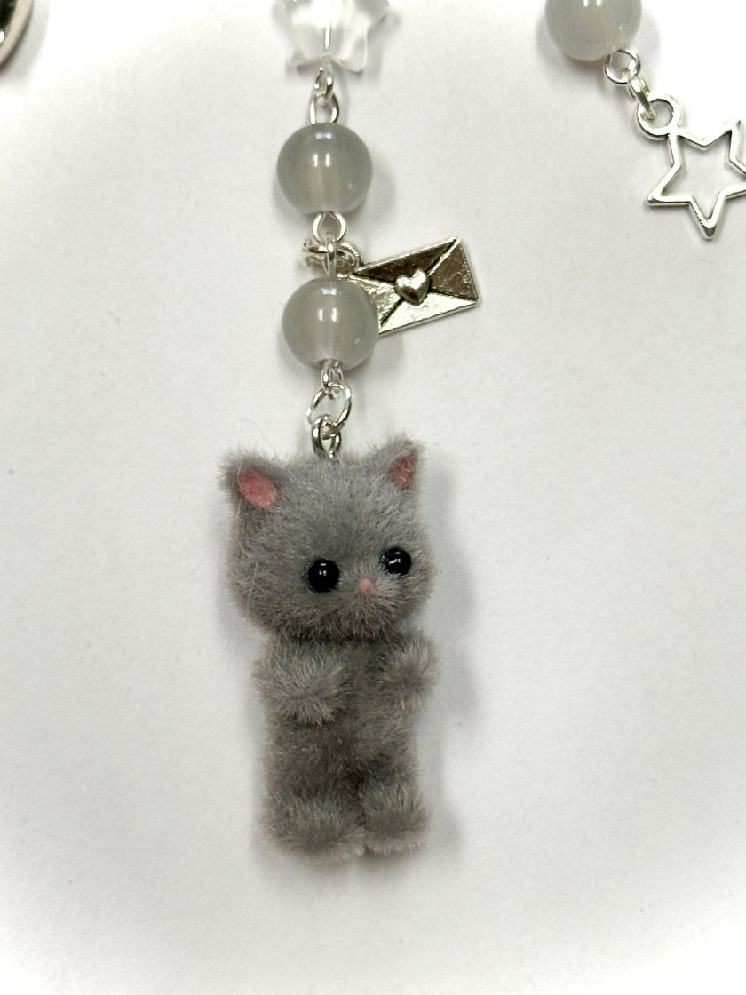 Fuzzy Cats Matching Keychains!