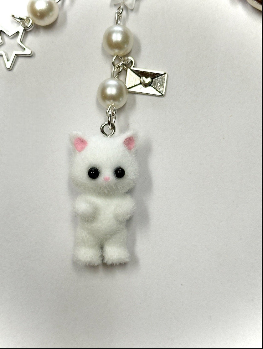 Fuzzy Cats Matching Keychains!
