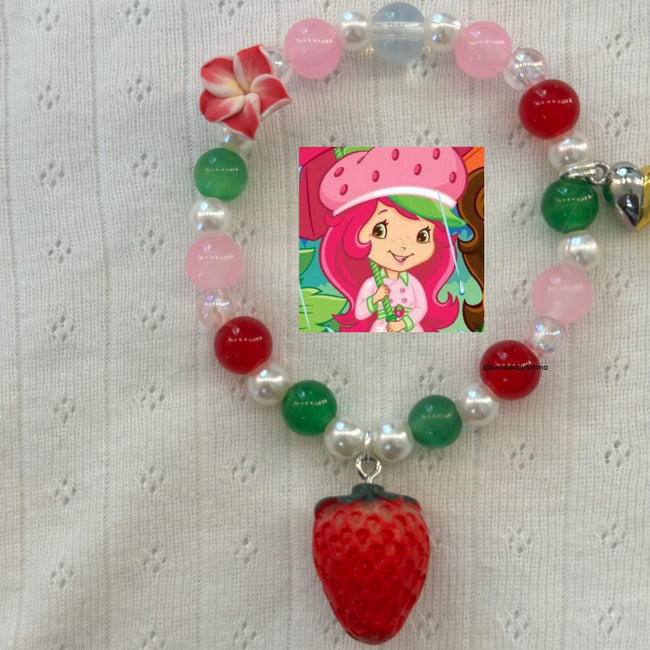 Strawberry Shortcake and Orange Blossom Matching Bracelets