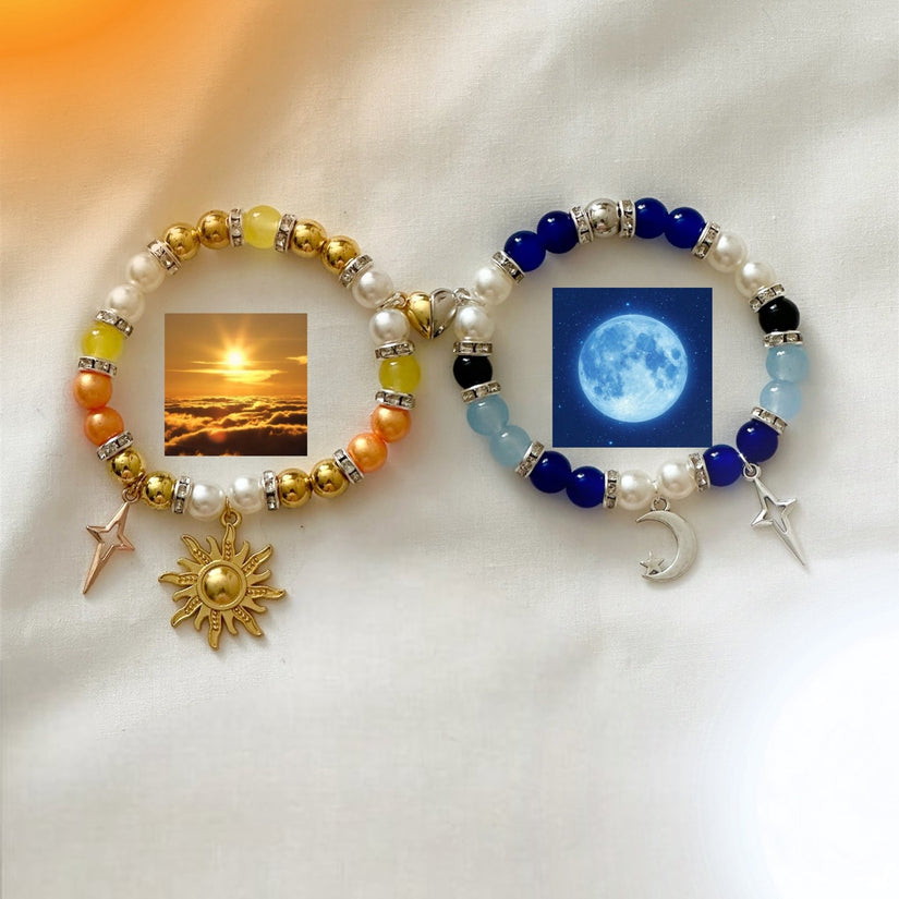 Sun and Moon Matching Bracelets