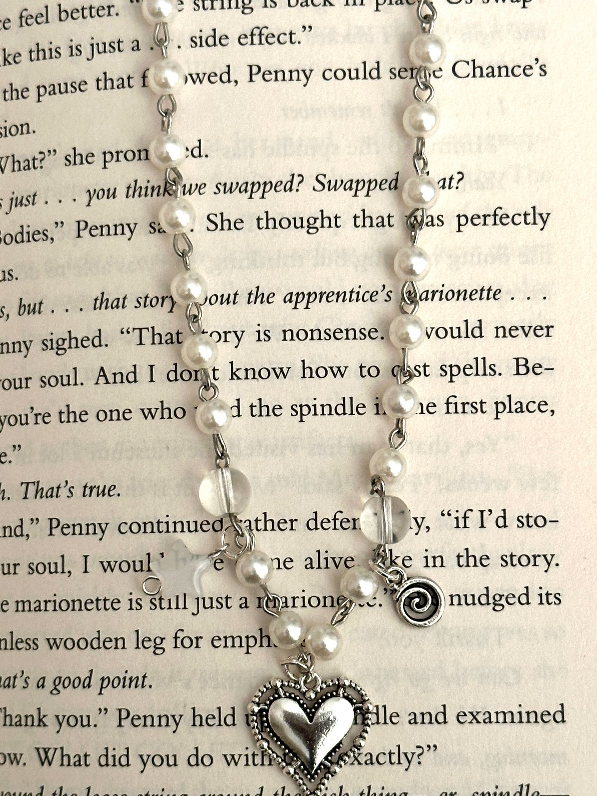 Swirl of hearts necklace !