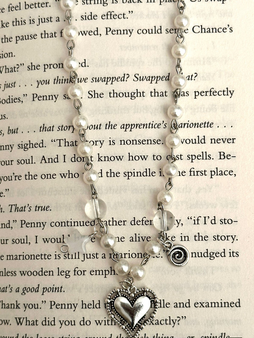 Swirl of hearts necklace !